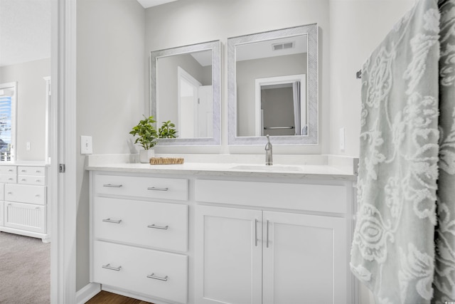 bathroom featuring vanity