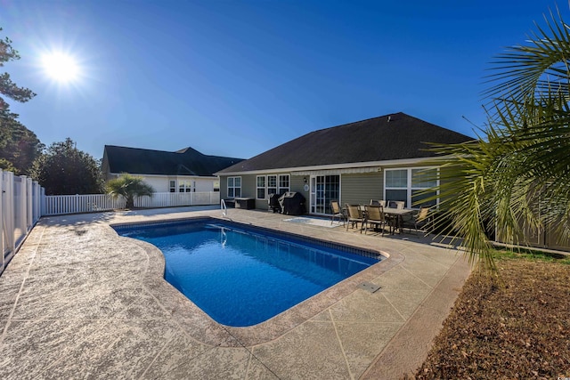 view of pool with a patio