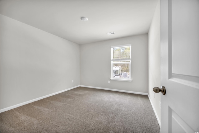 view of carpeted empty room