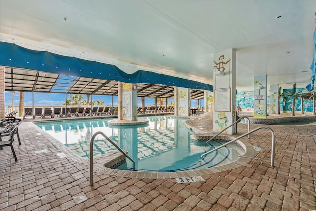 view of pool with a patio