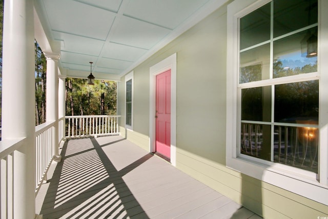 balcony with a porch