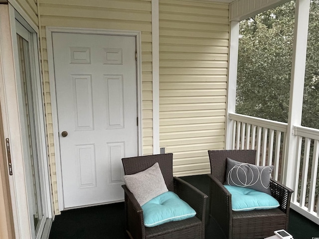 view of sunroom