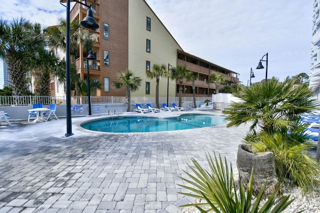 view of pool with a patio