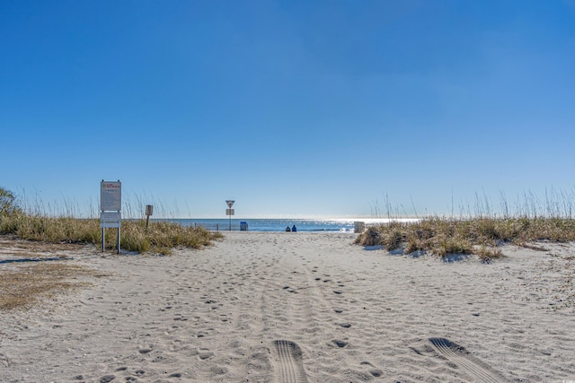 water view featuring a view of the beach