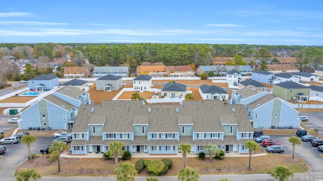 birds eye view of property featuring a residential view