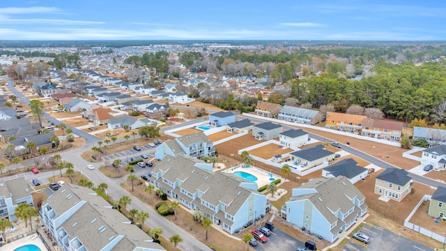 aerial view featuring a residential view