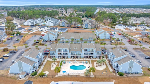 birds eye view of property featuring a residential view