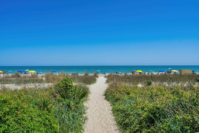 water view with a beach view