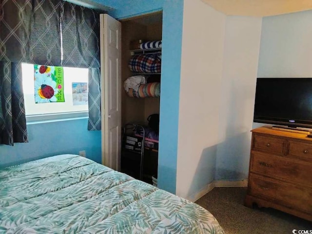 2504 N Ocean Blvd Unit 436, Myrtle Beach, SC 29577 - carpeted bedroom with a closet and baseboards