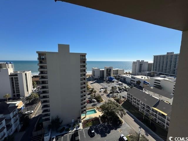 view of city featuring a water view