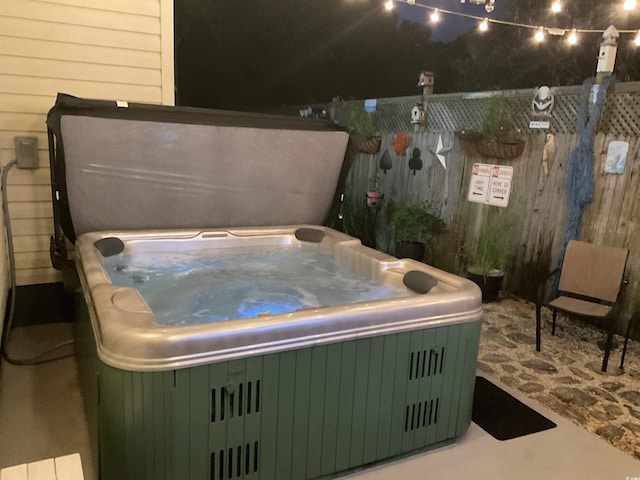 804 Brenda Pl, Myrtle Beach, SC 29577 - view of patio featuring a hot tub