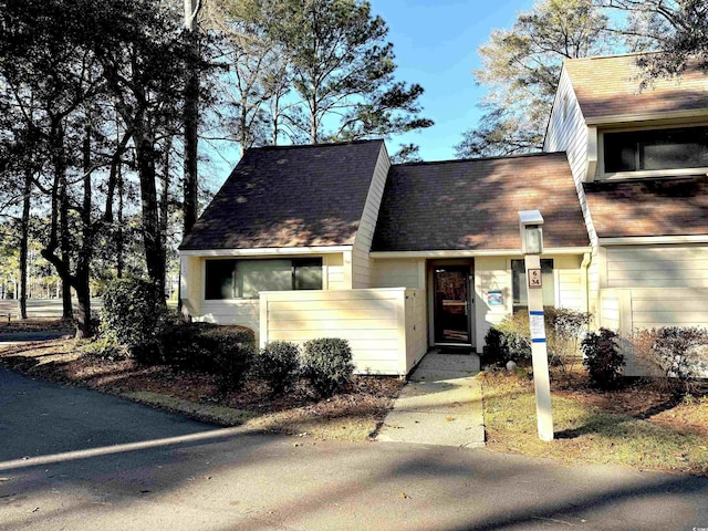 view of front of home