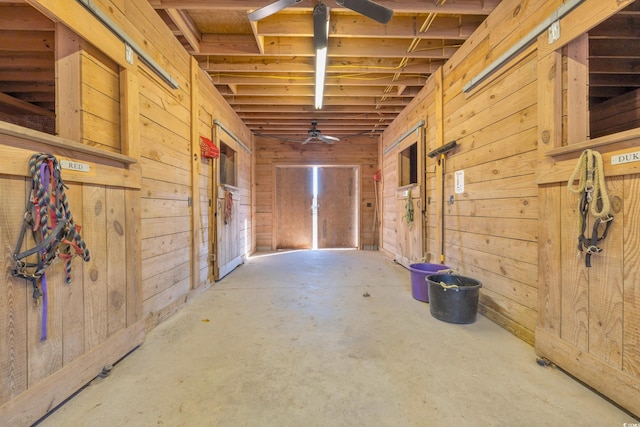 view of horse barn