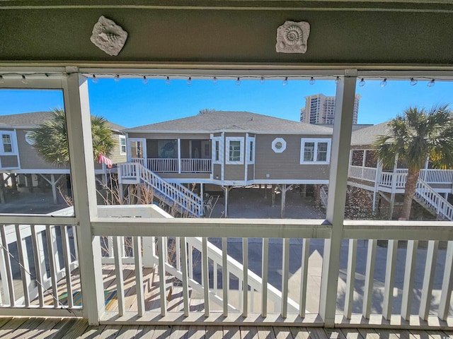 299 Lake Arrowhead Rd, Myrtle Beach, SC 29572 - balcony with stairway