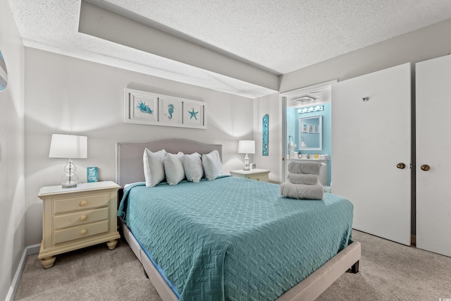 501 S Ocean Blvd Unit 505, North Myrtle Beach, SC 29582 - bedroom with light carpet and a textured ceiling