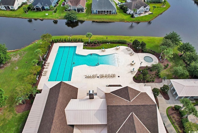 980 Desert Wheatgrass Dr, Myrtle Beach, SC 29579 - birds eye view of property featuring a water view and a residential view