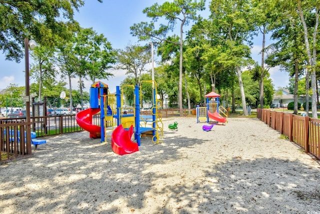 view of play area