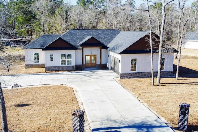 view of front of house featuring french doors