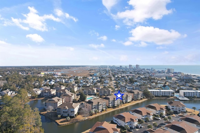 1900 Duffy St Unit C-7, North Myrtle Beach, SC 29582 - bird's eye view featuring a water view