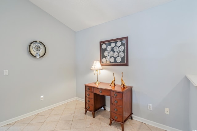 office featuring light tile patterned floors