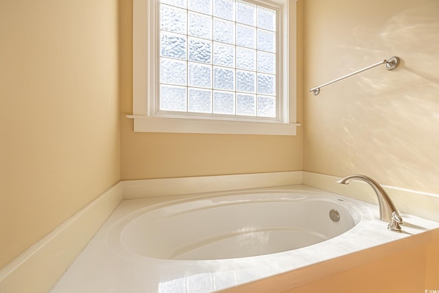 bathroom with a bathtub