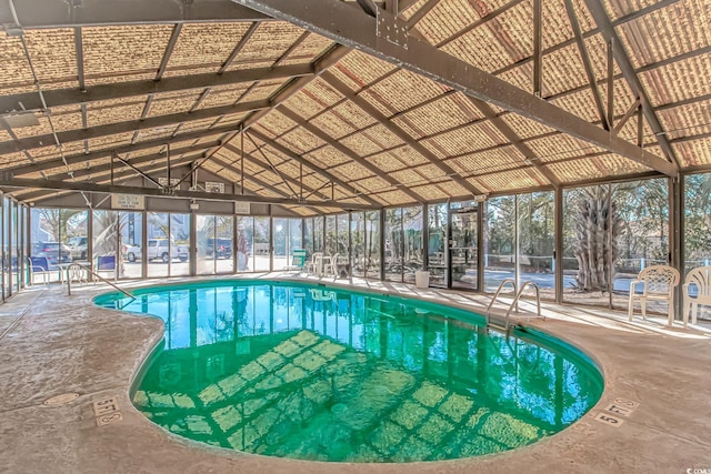 community pool with a patio