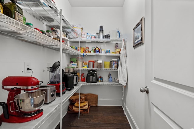 view of pantry