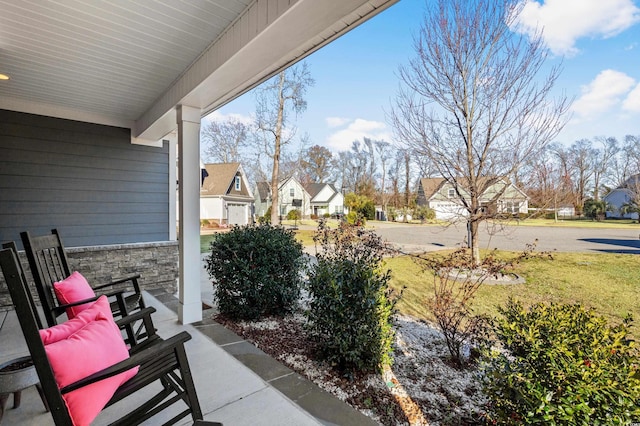 view of patio / terrace with covered porch