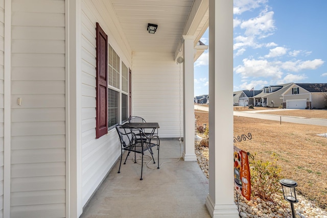 view of patio with covered porch