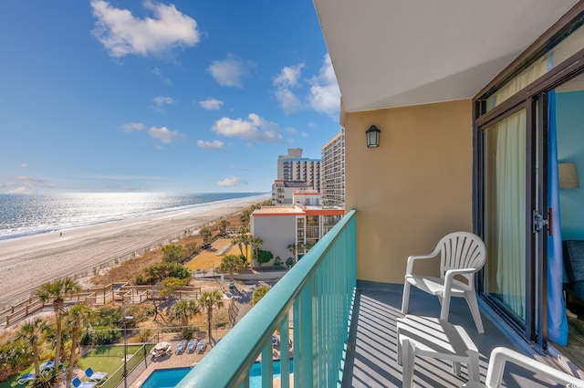 201 74th Ave N Unit 2640, Myrtle Beach, SC 29572 - balcony featuring view of water and beach