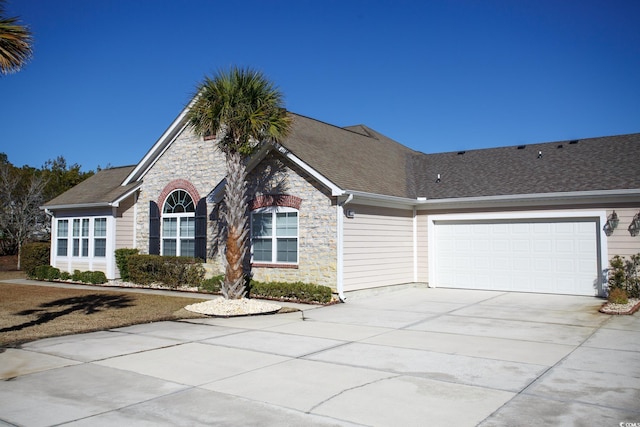 view of front of house featuring a garage