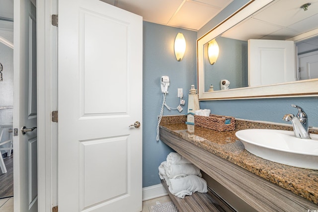 bathroom with vanity