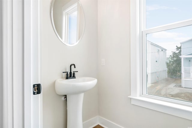 bathroom featuring plenty of natural light