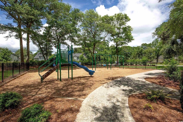 view of jungle gym