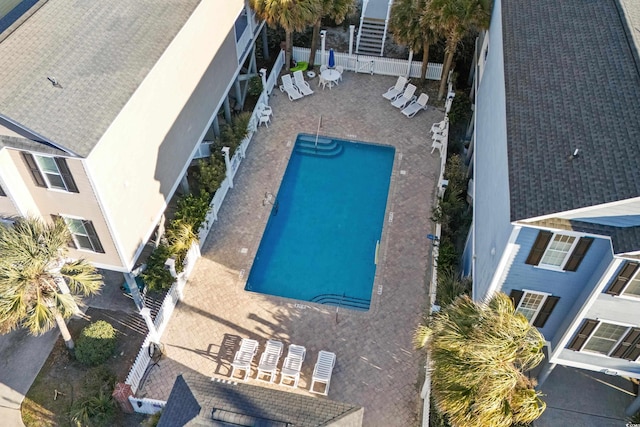 2022 N Waccamaw Dr, Garden City Beach, SC 29576 - aerial view of property and surrounding area with a pool area