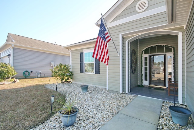 view of entrance to property