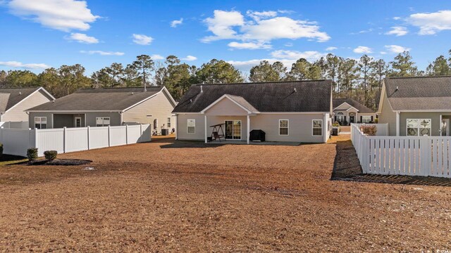 view of back of property