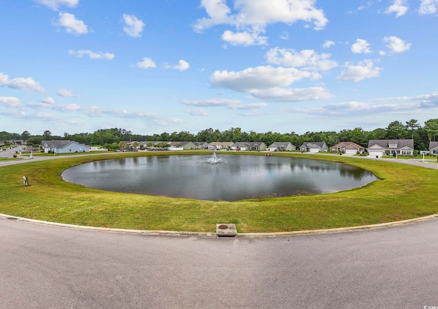 view of water feature