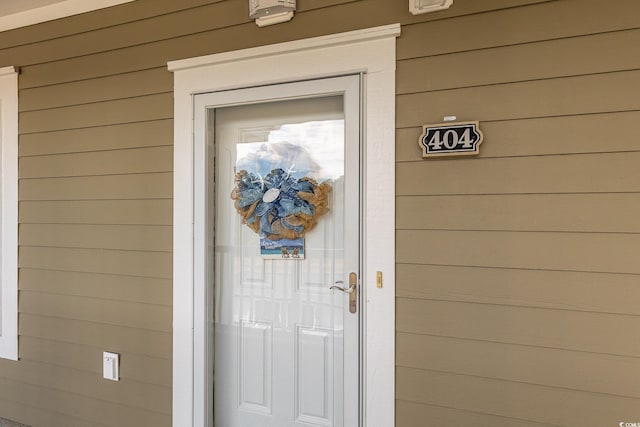 view of entrance to property