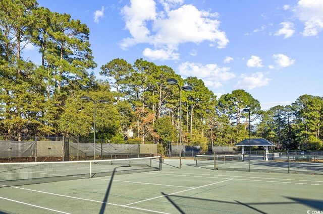 view of tennis court