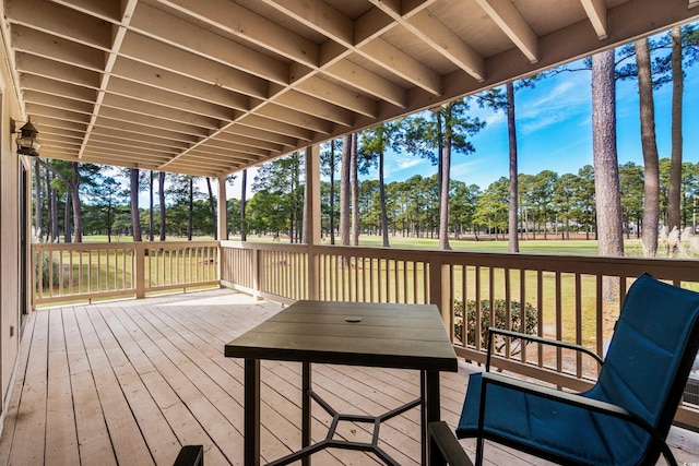 view of sunroom / solarium