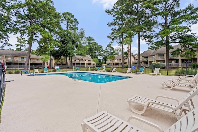 view of pool with a patio