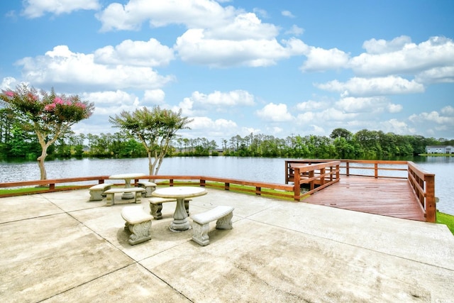 2225 Essex Dr Unit F, Surfside Beach, SC 29575 - dock area featuring a water view