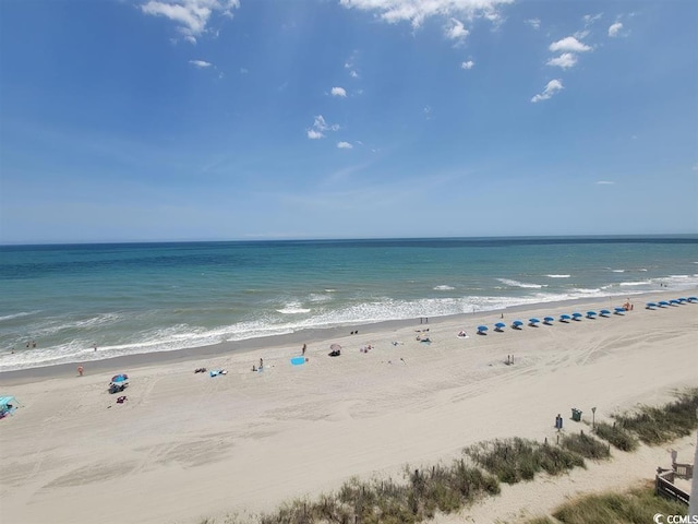 water view featuring a beach view