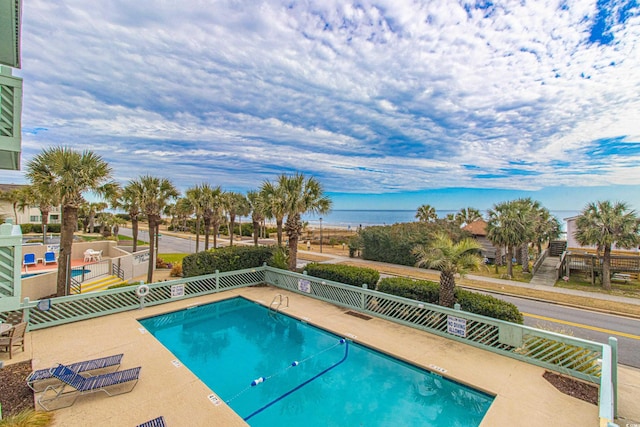 view of pool with a patio