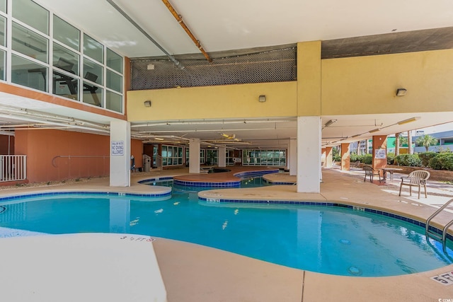 view of pool with a patio