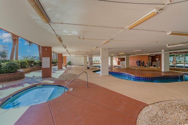 view of pool with a patio