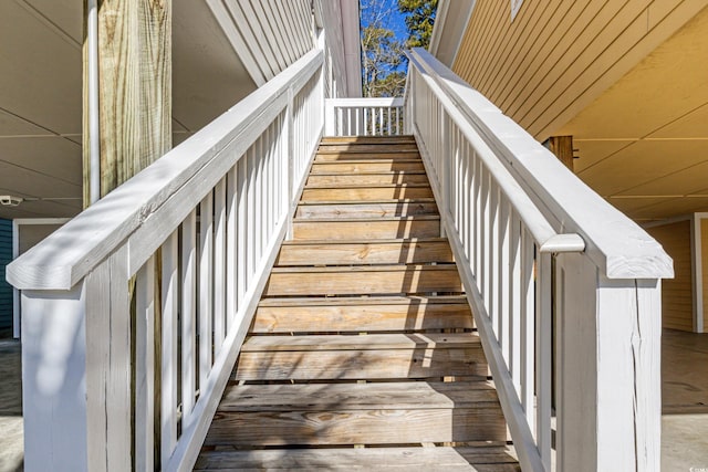 view of stairway