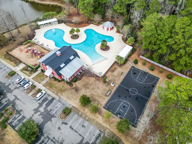 birds eye view of property