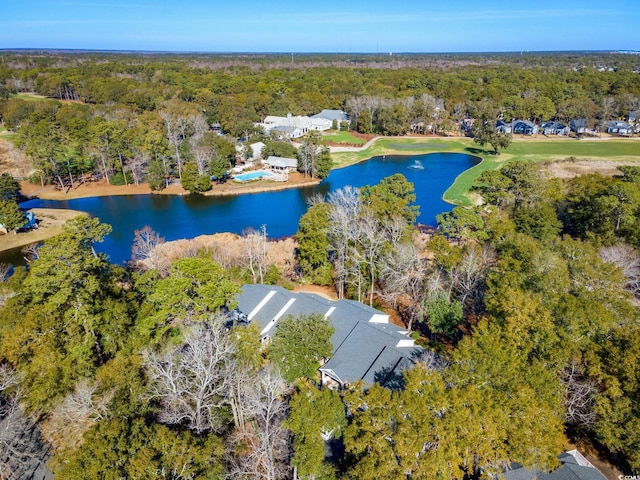 489-3 Golden Bear Dr Unit 3, Pawleys Island, SC 29585 - aerial view of a large body of water and a forest